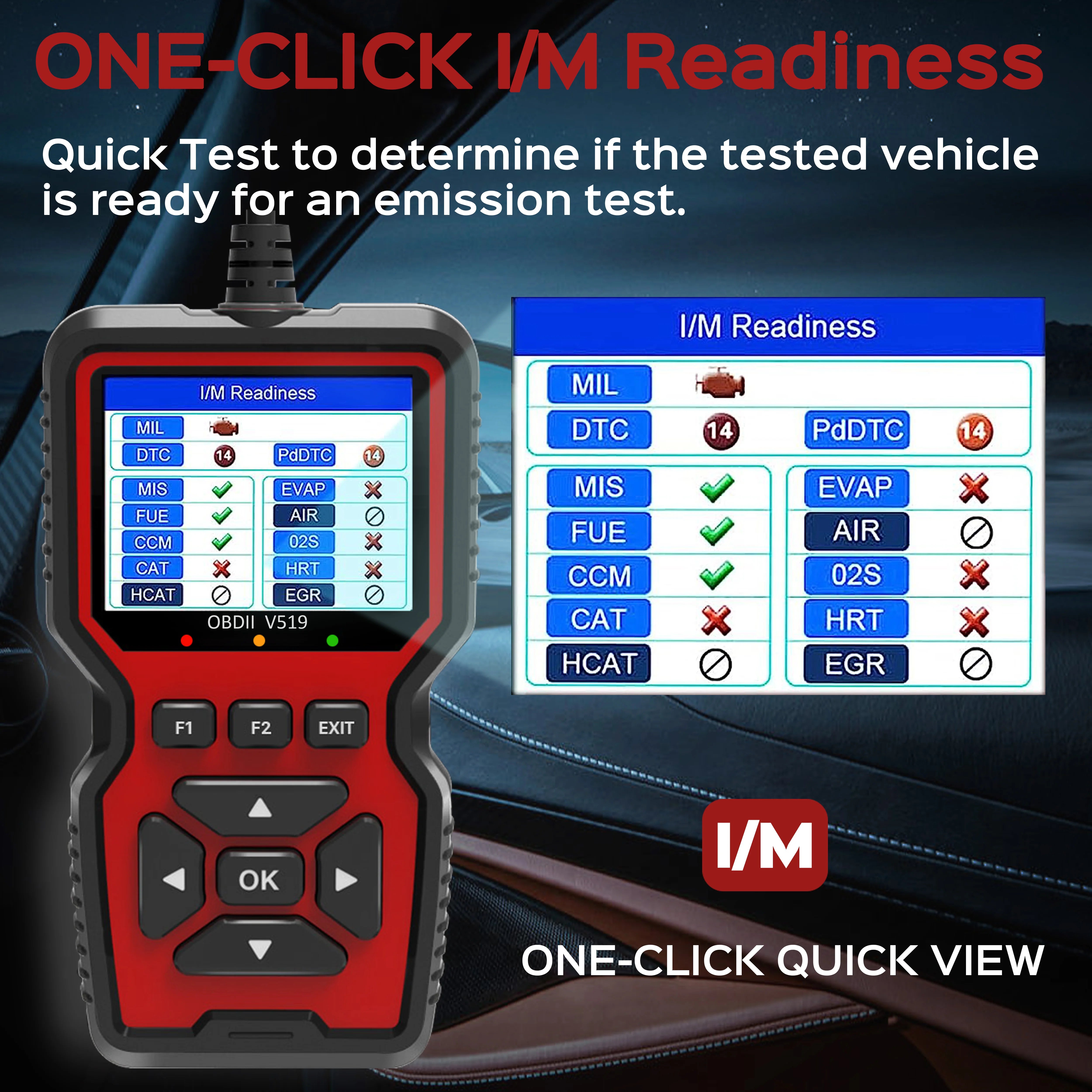 OBD2 Scanner Live Data Professional Mechanic OBDII Diagnostic Code Reader Tool per controllare la luce del motore