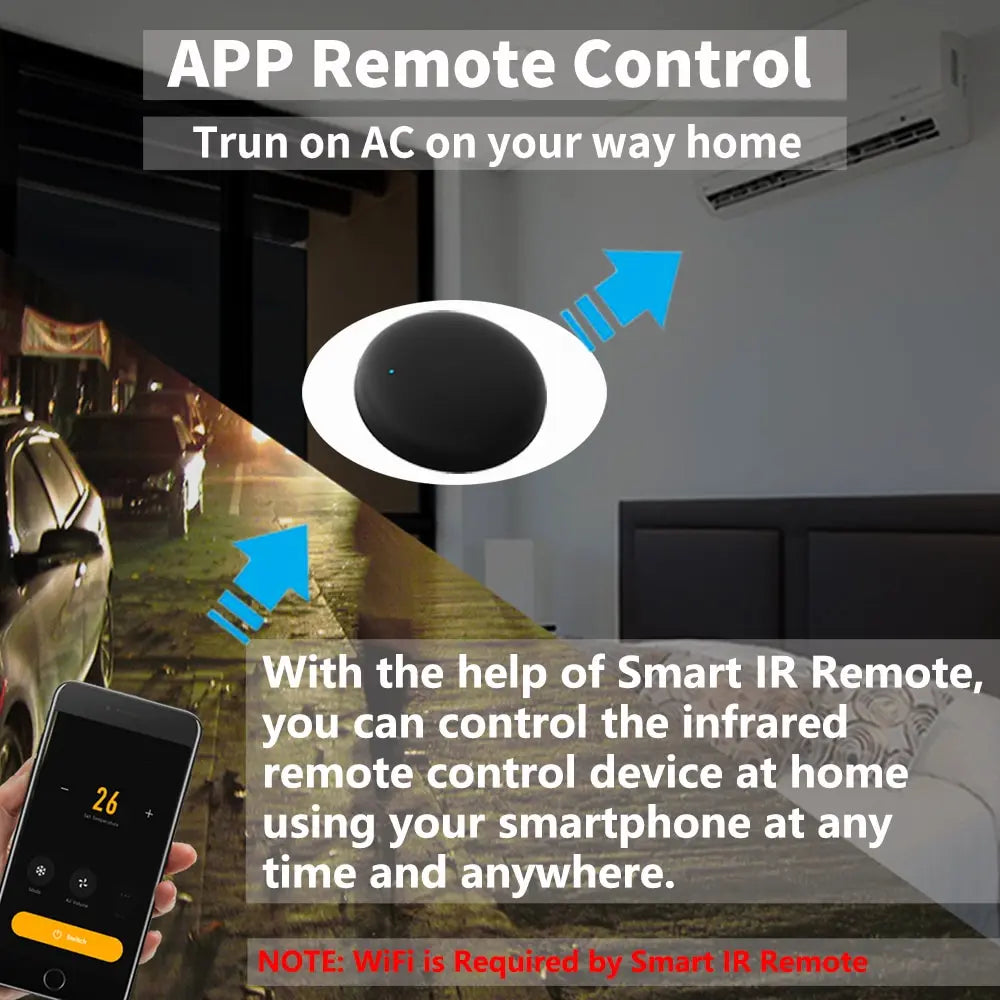 Tuya WiFi Smart IR Remote Control Smart Life APP sostituisci TV DVD AUD AC Remote funziona con Alexa Google Home