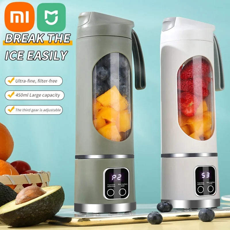 Xiaomi Frullatore Elettrico Portatile Mini: Estrattore di Frutta Multifunzione per Succhi, Smoothies e Frullati