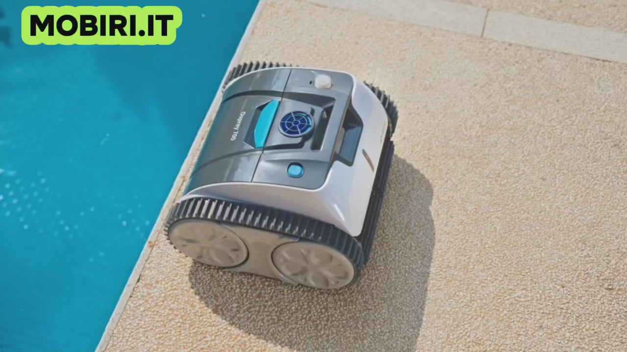 Pulitore per piscina Robot senza fili Piscina Aspirapolvere elettrico 3312 Batteria di ricarica 8600mAh Pianificazione dei percorsi Auto-stagamento